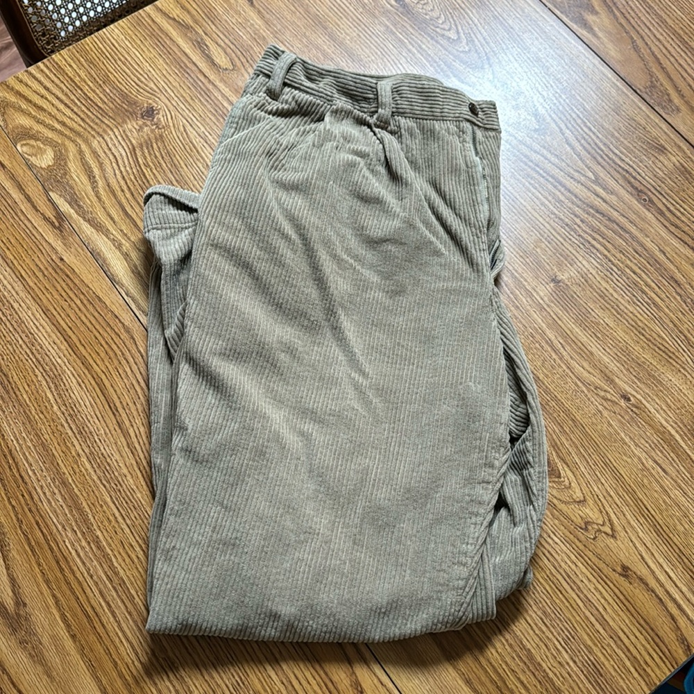 Khaki Corduroy Pants